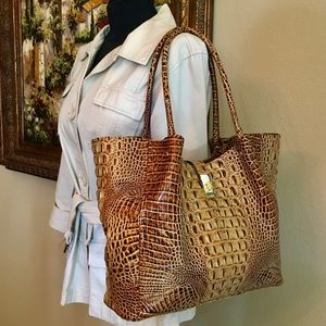 Brahmin Mallory Melbourne Leather Tote